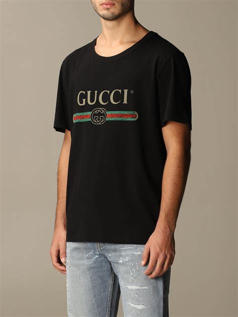 gucci black t-shirt original|gucci t shirt black men.